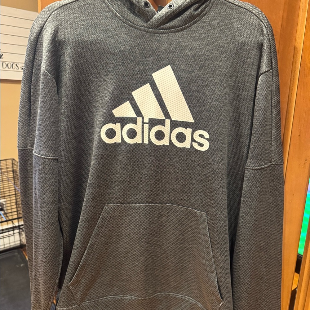 Adidas Gray Sweatshirt Classic Logo Pullover